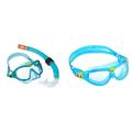 Aqualung Sport Mix Maske und Schnorchel Combo & Aqua Sphere Seal Kid 2 Schwimmbrille Aqua - Klare Linse