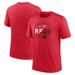 Men's Nike Heather Red Cincinnati Reds Rewind Review Slash Tri-Blend T-Shirt