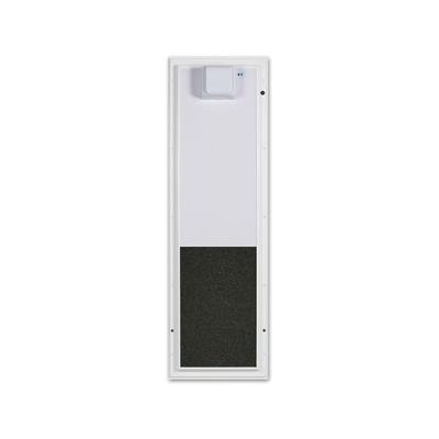 PlexiDor Performance Pet Doors Electronic Door Mounted Dog & Cat Door, Large, White