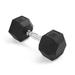 VENTRAY HOME Rubber Encased Hex Dumbbell - 30LB - 30