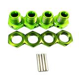 17mm Hex Wheel Hubs Adapter 1/8 Modified Spare Parts Assembly Accessories Replacement Upgrade Combiner for Professionals Adults RC Car Green