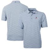 Men's Cutter & Buck Navy Arizona Diamondbacks Americana Logo Virtue Eco-Pique Botanical Recycled Polo