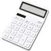 Desk Calculator Desk Calculator 12-Digit Office Calculator With Large Lcd Display Big Sensitive Buttonï¼ŒBattery Desktop Calculators Basic Calculator (Color : White)