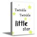 Awkward Styles Star Poster Nursery Room Art Twinkle Twinkle Little Star Framed Canvas Kids Motivational Quotes Printed Wall Art for Children Twinkle Twinkle Little Star Canvas Poster for Baby Room