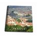 3dRose City of Prague cityscape view - Vltava river - Charles Bridge - Czech Republic travel souvenir - Memory Book 12 by 12-inch