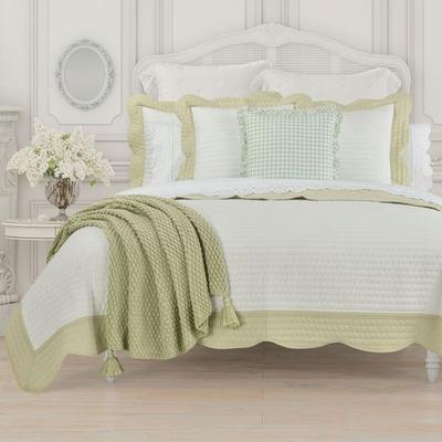 Amherst Quilt Pale Green, King / Cal King, Pale Gr...