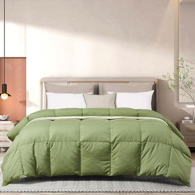 Beautyrest Feather Down Comforter, Twin, Sage