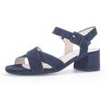 Sandalette GABOR "TUNIS" Gr. 39, blau (nachtblau) Damen Schuhe Sandaletten