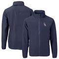 Men's Cutter & Buck Navy Chicago White Sox Americana Logo Charter Eco Knit Recycled Full-Zip Jacket