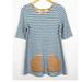 Anthropologie Dresses | Anthropologie Postmark Sapony Striped Tunic Dress Size Small | Color: Blue/White | Size: S