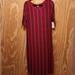 Lularoe Dresses | Lularoe Julia Dress | Color: Black/Red | Size: Xl
