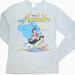 Disney Tops | Disney Aladdin Vintage Shirt Graphic Genie Jasmine Grey Long Sleeve Size Medium | Color: Gray | Size: M