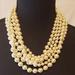 J. Crew Jewelry | J Crew Faux White 5 Strand Pearl Necklace | Color: White | Size: 20"