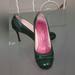 Kate Spade Shoes | Kate Spade Cap Toe Brouge Patent Tooled Leather Heels Pumps | Color: Green | Size: 7
