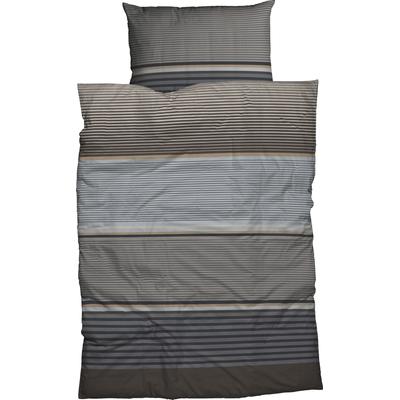 Bettwäsche CASATEX "Orsa", braun, B/L: 155cm x 220cm, , Satin, B/L: 80cm x 80cm, Satin, Obermaterial: 100% Baumwolle, Bettwäsche, klassisches Dessin Image