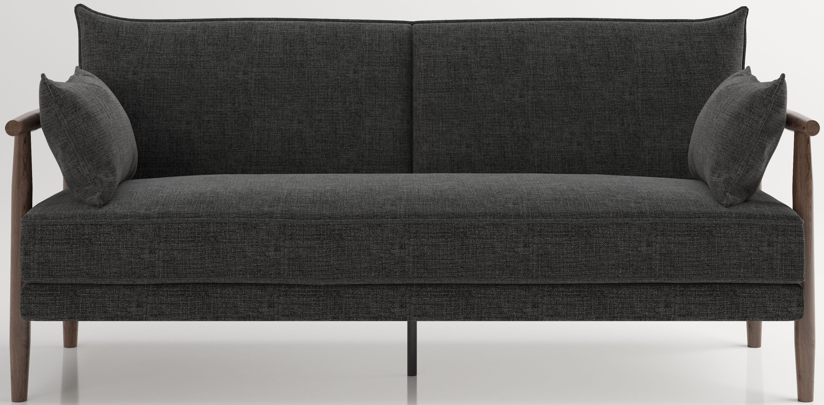 Schlafsofa PLAYBOY "Sylvie", anthrazit, B:201cm H:88cm T:85cm, Sofas, Schlafsofa, Schlafsofa