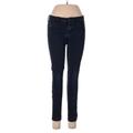 Old Navy Jeans - Mid/Reg Rise Skinny Leg Denim: Blue Bottoms - Women's Size 6 - Dark Wash