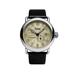 Szanto Automatic Officer Watches Ivory Dial Black Strap Steel One Size SZ 6305E