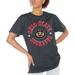 Women's Gameday Couture Charcoal Ohio State Buckeyes Victory Lap Leopard Standard Fit T-Shirt