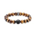 Thomas Sabo Rebel At Heart Black Obsidian Tigers Eye Bracelet