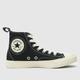 Converse all star hi trainers in black & stone