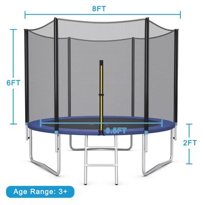 8/10/12/14/15/16 FT Outdoor Trampoline Bounce Combo W/Closure Net