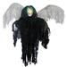 42" Black and Gray Hanging Winged Reaper Halloween Prop
