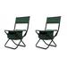 2-Piece Set Folding Outdoor Camping Chair with Storage Bag, Portable Chair for Camping, Picnics & Fishing, Maximum Load 280 lbs