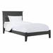 Twin Size Traditional Bed Gray