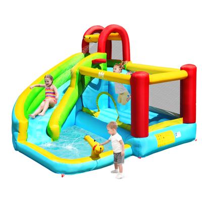 Gymax Inflatable Kids Water Slide Jumper Bounce House Splash Water - See Details