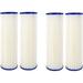 CFS Pleated Polyester Sediment Water Filter 10 x2.5 Replacement Cartridge Universal Whole House Pre-Filter Compatible with AO-WH-PRE-RP2 W50PE WFPFC3002 SPC-25-1050 FM-50-975 - 4 Pack