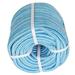 waltyotur 1/2 in x 200FT Arborist Bull Rope 24 Strand Tree Rope High Strength Polyester Rope for Garden Boat Swing (Blue and White)