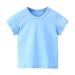 Sentuca Cotton Basic T Shirts for Toddler Baby Boys Girl Soft Solid Color Short Sleeve Loose Fitted Tee Tops