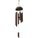 Aibecy Bamboo Coconut Shell Wind Chimes Outdoor Bamboo Wind chimes for Home Courtyard and Garden Decoration Dark Colored Coconut Shell 6 Tubes