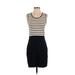 Banana Republic Factory Store Casual Dress - Sheath: Black Stripes Dresses - Women's Size X-Small
