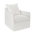 Padmas Plantation 39 x 38 x 37 in. Outdoor Santa Monica Swivel Glider Canvas Natural