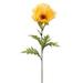 Allstate Club Pack of 24 Yellow Poppy Flower Artificial Floral Craft Sprays 28