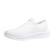 KaLI_store Sneakers Women Womens Walking Tennis Shoes - Slip On Memory Foam Lightweight Casual Sneakers for Gym Travel Work White 6.5