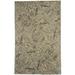 Brown 102 x 96 x 0.5 in Area Rug - Bayou Breeze Cole & Gray Modern Wool Tropical Leaf Area Rug Wool | 102 H x 96 W x 0.5 D in | Wayfair