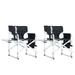 2PCS Director Chair with Side Table and Storage Bag for Outdoor Folding Chair Camp Foldable Camping Chair