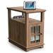 Red Barrel Studio® Roseannah 23.6" Tall Nightstands w/ Storage & Built-in Outlets Wood in Brown | 23.6 H x 14 W x 23.6 D in | Wayfair