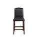 Red Barrel Studio® Parsons Chair Faux Leather/Wood/Upholstered in Brown | 39 H x 23 W x 18 D in | Wayfair B8C0F87C661745D38B0862800B1D98B0