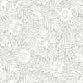 Erin & Ben Co. Modern Acanthus Peel & Stick Wallpaper Non-Woven in Gray | 20.5 W in | Wayfair PSW1444RL