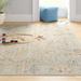 Brown/White 120 x 94 x 0.24 in Area Rug - Langley Street® Rectangle Oriental Machine Woven Area Rug in Cream | 120 H x 94 W x 0.24 D in | Wayfair