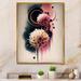 Wildon Home® Pink & Beige Peony Hyperrealistic Flowers I - Print on Canvas Metal in Black/Blue/Pink | 40 H x 30 W x 1.5 D in | Wayfair