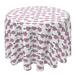 East Urban Home Fabric Textile Products, Inc. Round Tablecloth, 100% Cotton, 60 Round", Wild Spring Leaf Cotton Blend in Gray/Pink/White | Wayfair