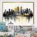 Hokku Designs Vancouver by Lakeside I - Print on Canvas Metal in Black/Gray/Yellow | 30 H x 40 W x 1.5 D in | Wayfair