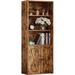 Gracie Oaks Wandra 59.4" H x 23.6" W Standard Bookcase Wood in Brown | 59.4 H x 23.6 W x 11.8 D in | Wayfair ACB0608A68EC4F959F2C29ECEA49CD5C