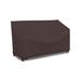 Arlmont & Co. Heavy-Duty Multipurpose Waterproof Outdoor Loveseat Bench Cover, Patio Lounge 3-Seat Deep Bench Cover in Black/Brown | Wayfair