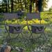 Arlmont & Co. Azhaan Folding Camping Chair Metal in Gray | 30.5 H x 19.3 W x 17.39 D in | Wayfair 6C8EBA5673E343E4917572F7FC377750